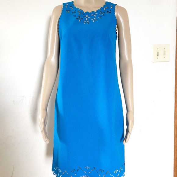 J. Crew Laser-Cut Floral Shift Dress - Picture 2 of 9